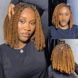 Auburn Brown Afro Kinky Hair Extensions For Braiding Dreadlock Human Hair 50g